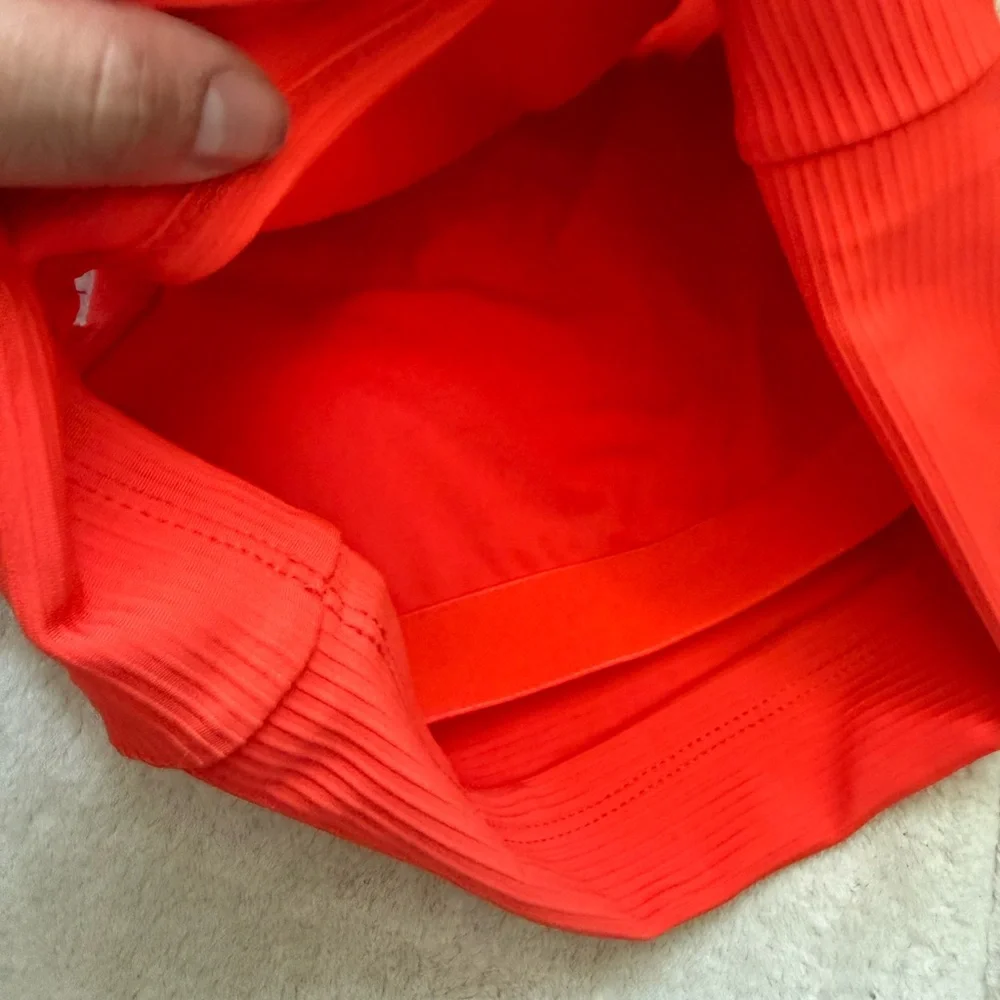 Red Ribbed Gym Tank Top - Picture 7 of 7
